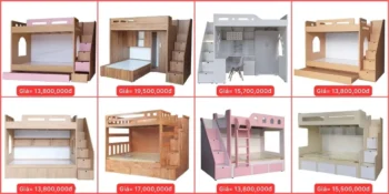 Top 10 mẫu phòng ngủ giường tầng cho bé gái đẹp nhất
