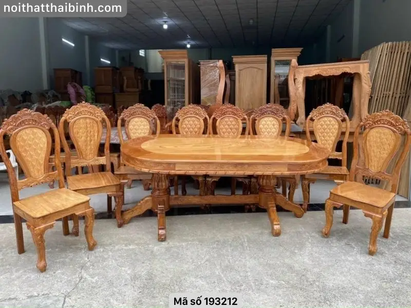 mẫu bàn ghế ăn gỗ tự nhiên đẹp