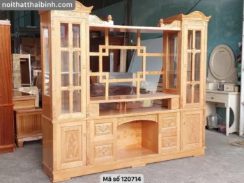 5 mẫu tủ rượu kết hợp kệ tivi đẹp và sang trọng