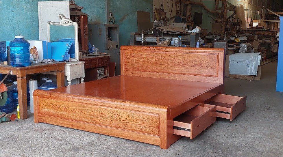 Giường gỗ hiện đại giá rẻ