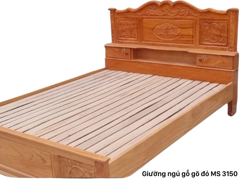 Giường ngủ gỗ gõ đỏ