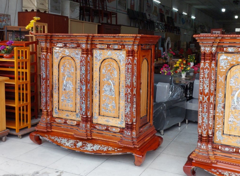 Tủ thờ gỗ tự nhiên