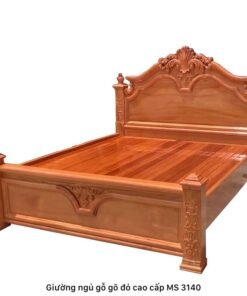 Giường gỗ gõ đỏ cao cấp