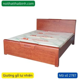 Giường gỗ xoan đào