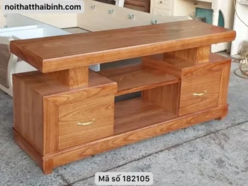 Mẫu kệ tivi gỗ tự nhiên đẹp sang trọng nhất 2024