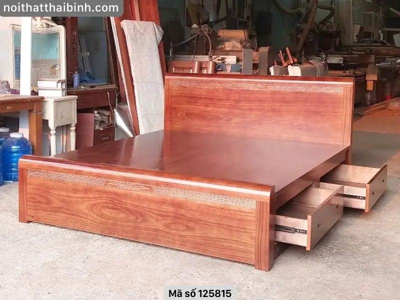 giường gỗ đơn giản giá rẻ