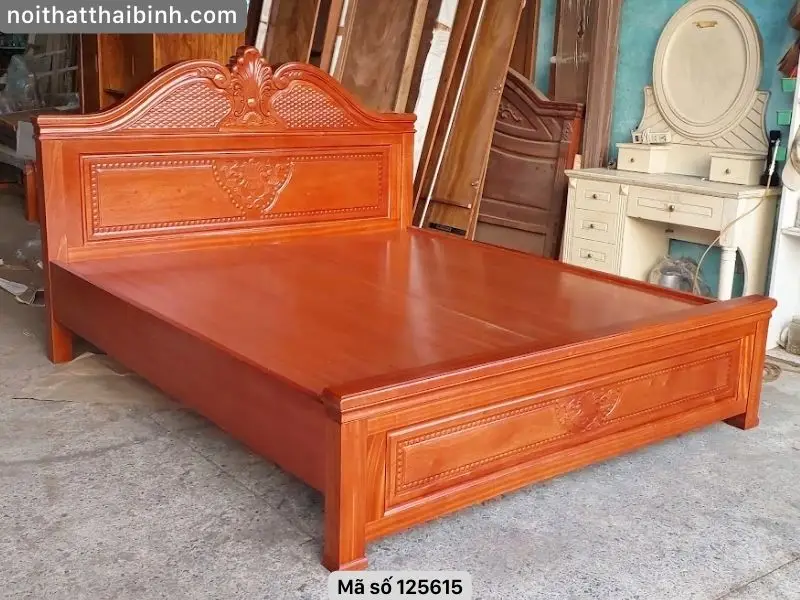 Giường gỗ đơn giản giá rẻ