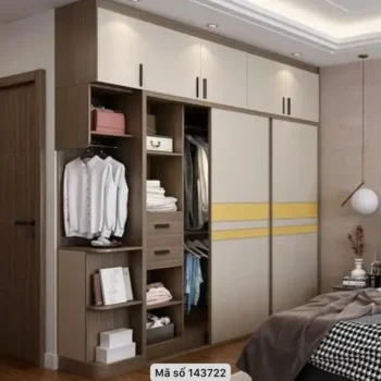 Tủ quần áo gỗ công nghiệp MDF Mẫu đa dạng, chất lượng cao