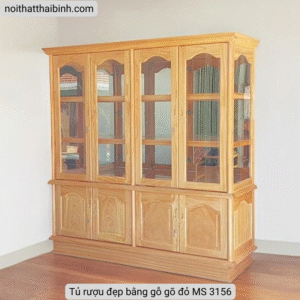 Mẫu tủ rượu đẹp bằng gỗ