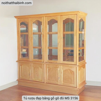 Mẫu tủ rượu đẹp bằng gỗ