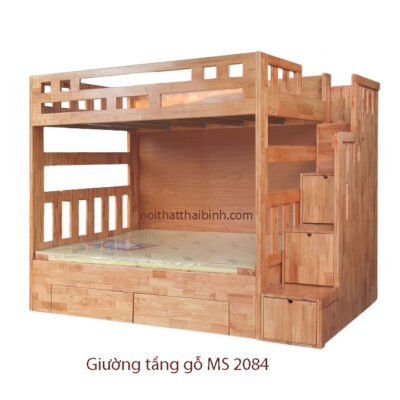 Giường tầng gỗ đẹp MS 2084