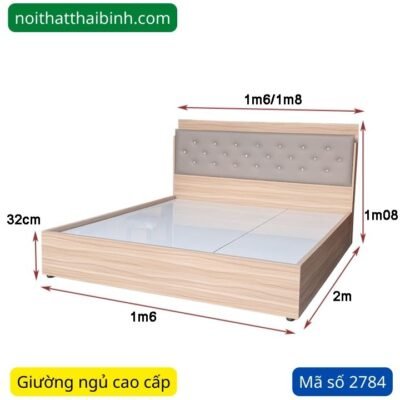 Giường đẹp cao cấp MS 2784 Giường đẹp cao cấp