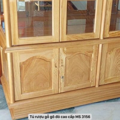 Tủ rượu đẹp bằng gỗ gõ đỏ MS 3156 Tủ rượu đẹp bằng gỗ gõ đỏ MS 3156
