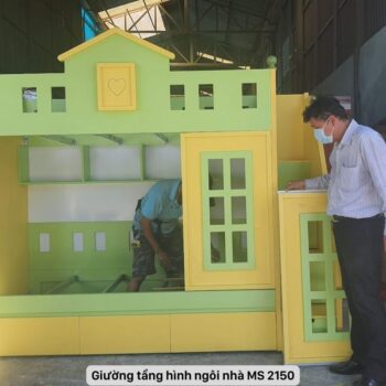 Giường tầng hình ngôi nhà MS 2150 Giường tầng hình ngôi nhà MS 2150