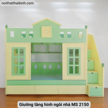 Giường tầng hình ngôi nhà MS 2150 Giường tầng hình ngôi nhà
