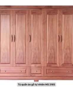 Tủ quần áo gỗ tự nhiên 5 cánh