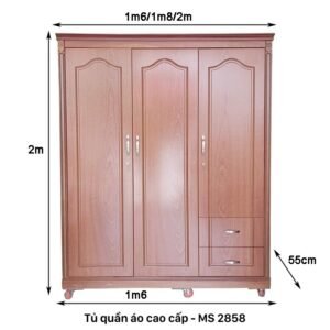 Tủ quần áo 1m6 MS 2858