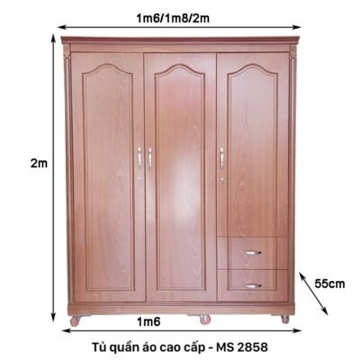 Tủ quần áo 1m6 MS 2858 Tủ quần áo 1m6 MS 2858