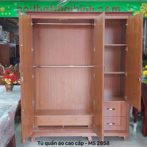 Tủ quần áo 1m6 MS 2858 - Ảnh 4