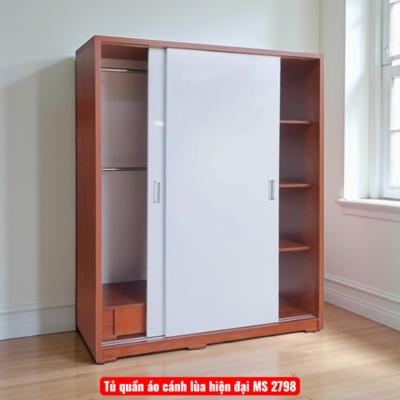 Tủ quần áo mdf cửa lùa