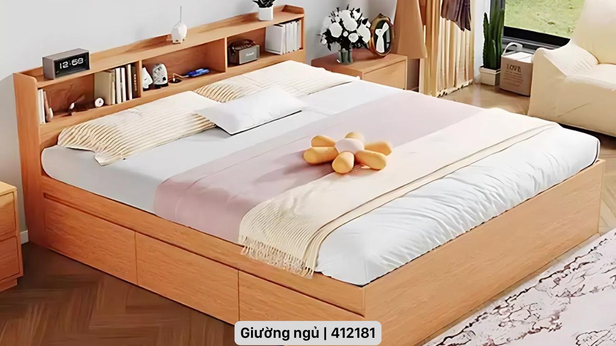 3 mẫu giường gỗ tự nhiên đẹp bền