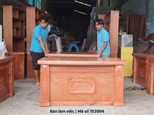 Bàn làm việc văn phòng bằng gỗ tự nhiên