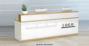 15 mẫu bàn lễ tân khách sạn đẹp, hiện đại, giá hợp lý 1 Bàn lễ tân khách sạn