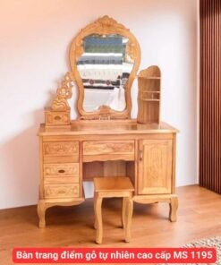 Bàn trang điểm gỗ tự nhiên cao cấp MS 1195