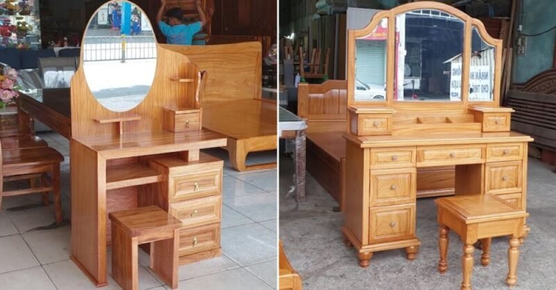 Bàn trang điểm nhỏ gọn cho phòng ngủ tiện lợi và sang trọng Bàn trang điểm nhỏ gọn cho phòng ngủ