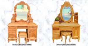 5 mẫu bàn trang điểm gỗ tự nhiên sang trọng cho phòng ngủ 8 Bàn trang điểm tự nhiên sang trọng