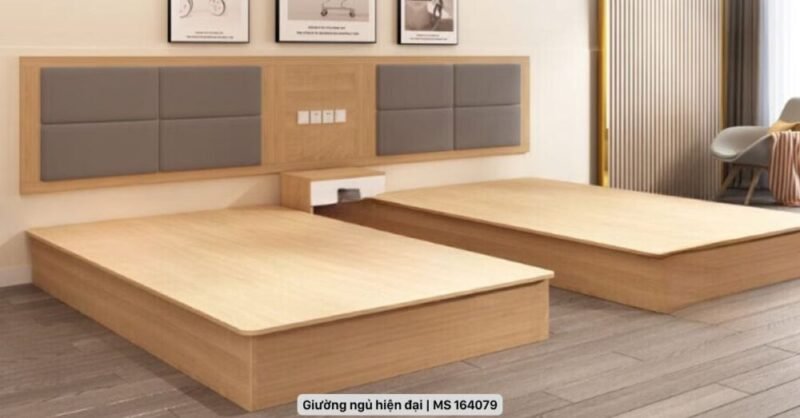450+ mẫu giường ngủ gỗ công nghiệp bền đẹp, sang trọng hiện nay Giường ngủ gỗ công nghiệp bền đẹp
