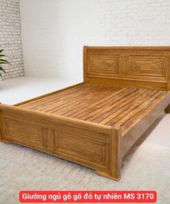 Giường ngủ gỗ gõ đỏ tự nhiên MS 3170