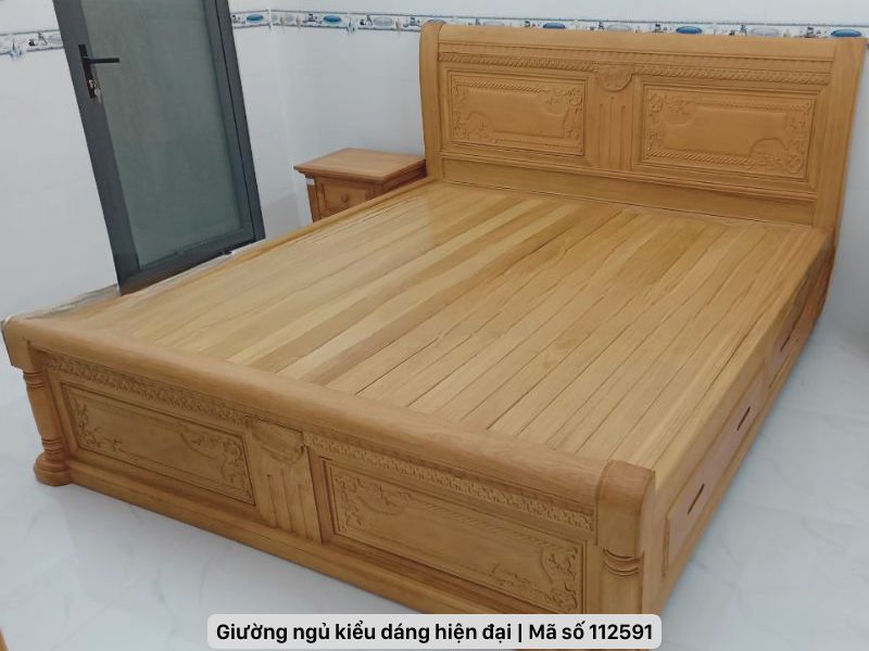 Giường ngủ kiểu dáng hiện đại sang trọng