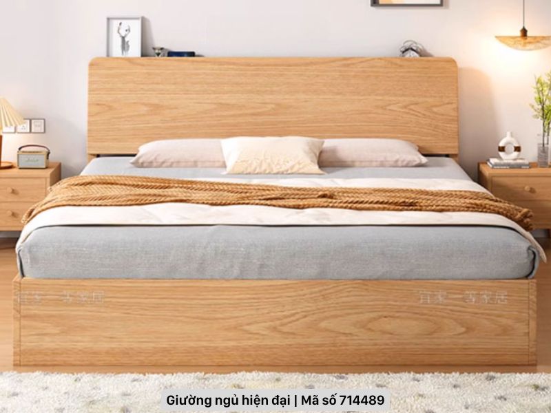 Giường ngủ phong cách hiện đại tối giản