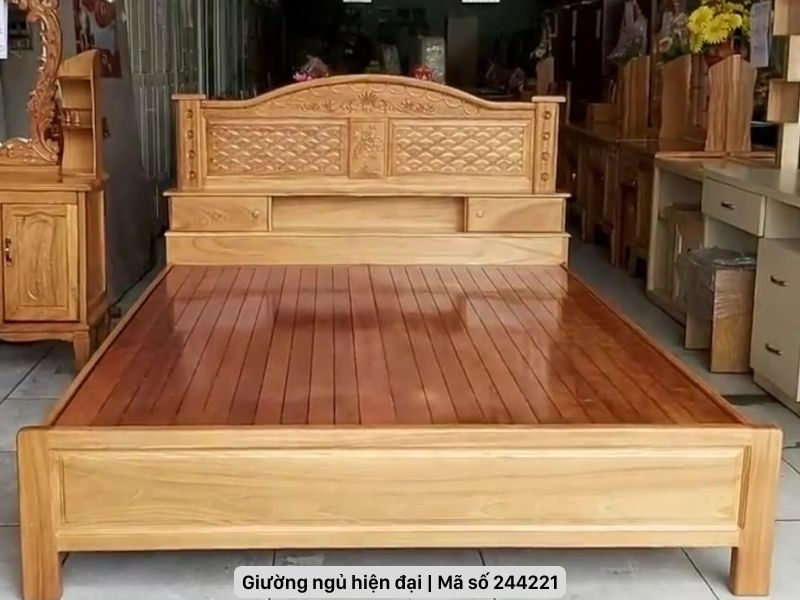 Mẫu giường ngủ đơn giản hiện đại