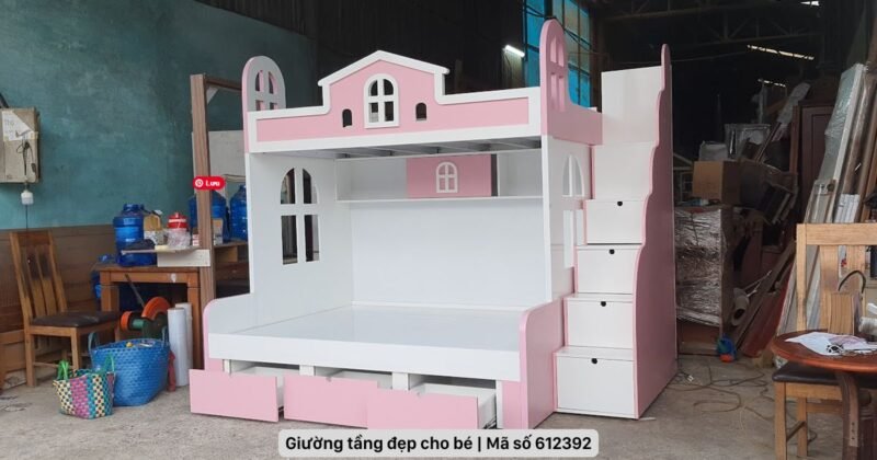 Khám phá 100+ mẫu giường tầng đẹp cho bé gái giúp tiết kiệm diện tích 1 Mẫu giường tầng đẹp cho bé gái