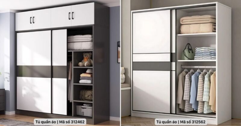 Top 5 tủ đựng quần áo giá rẻ, tiện lợi và đẹp mắt Tủ đựng quần áo giá rẻ
