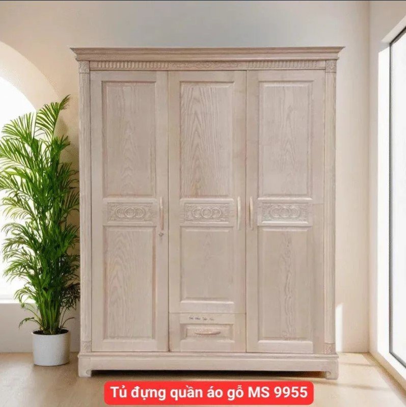 Tủ đựng quần áo gỗ MS 9955 Tủ đựng quần áo gỗ