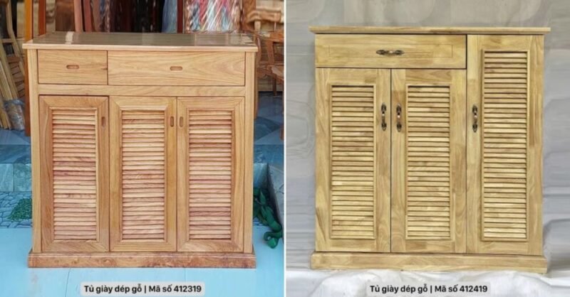 100+ Mẫu tủ giày dép gỗ tự nhiên cao cấp, bền đẹp theo thời gian Tủ giày dép gỗ tự nhiên cao cấp