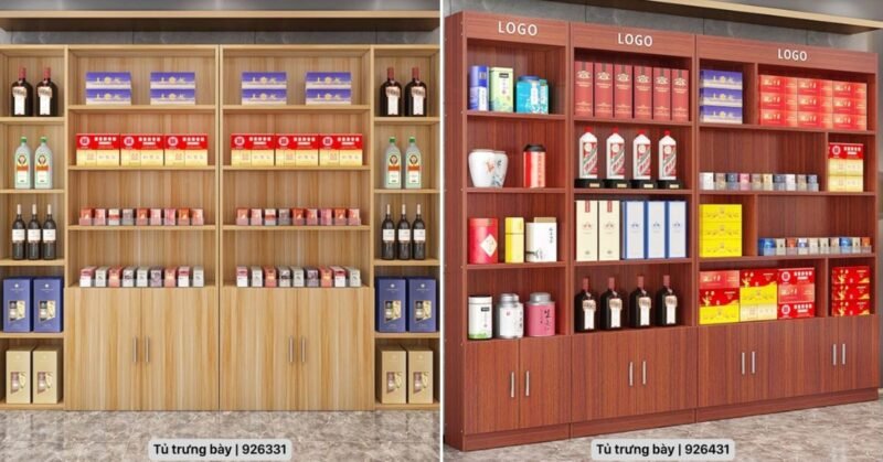 20+ tủ trưng bày túi xách thời trang cho không gian hiện đại 1 Tủ trưng bày túi xách