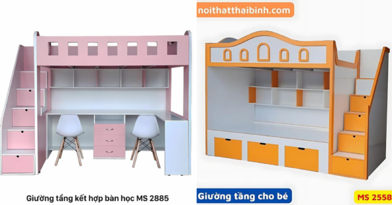 10 mẫu giường tầng trẻ em có thiết kế đẹp tại Tphcm