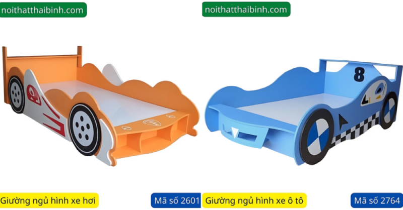 5 mẫu giường ôtô cho bé giá rẻ, tiện lợi và an toàn