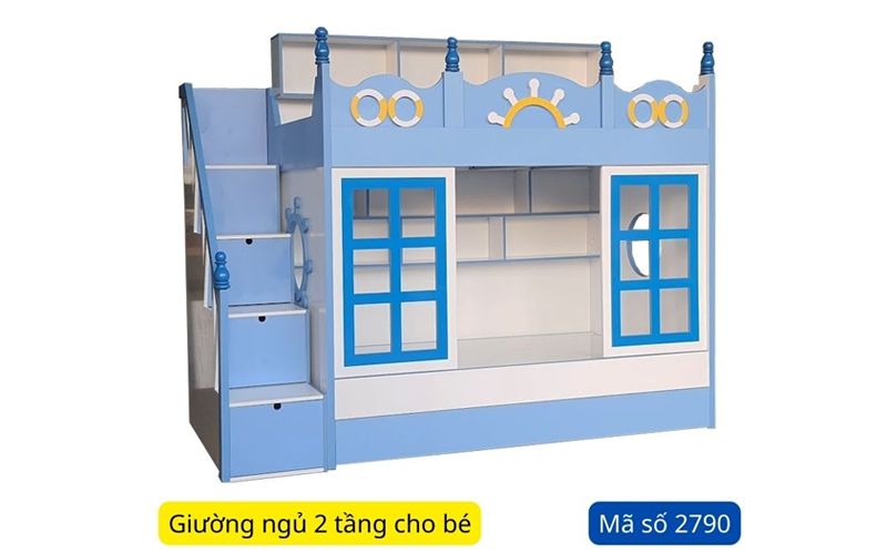 Giường ngủ 2 tầng cho bé MS 2790