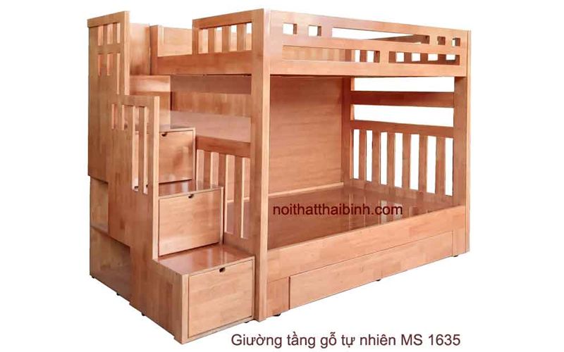 Giường tầng gỗ tự nhiên