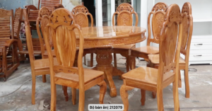 Top 10 mẫu bộ bàn ăn gỗ đẹp nhất cho gia đình hiện đại 17 Top 10 mẫu bộ bàn ăn gỗ đẹp nhất cho gia đình hiện đại