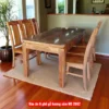 Bàn ăn 6 ghế gỗ hương xám MS 2952 19 Bàn ăn 6 ghế gỗ hương xám MS 2952