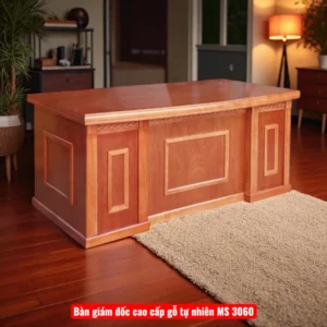 Bàn giám đốc cao cấp gỗ tự nhiên MS 3060