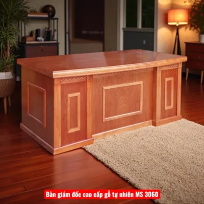 Bàn giám đốc cao cấp gỗ tự nhiên MS 3060