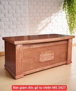 Bàn giám đốc gỗ tự nhiên MS 2427