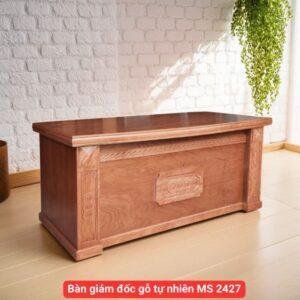 Bàn giám đốc gỗ tự nhiên MS 2427